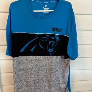 Fanatics Carolina Panthers Blue and Gray T-Shirt